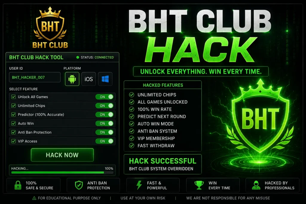 bht club game hack guide